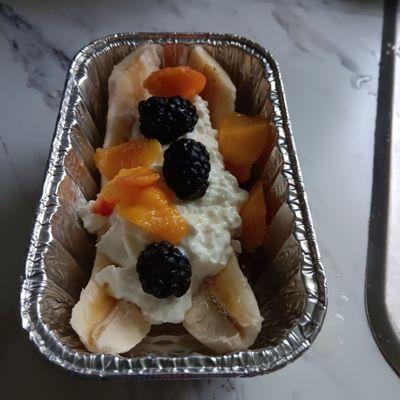 Breakfast banana split