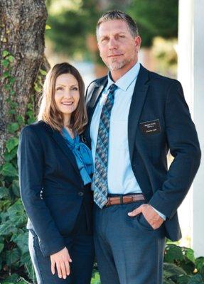 Charles and Julie Link, owners of Shannon Family Mortuary