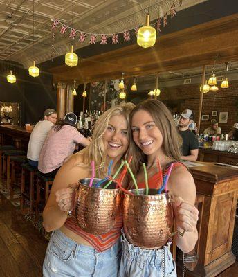 Tavern! Always a stop on the peddle pub - giant Moscow mules