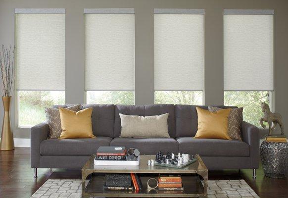 Get this clean modern look with Roller Shades