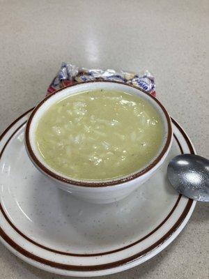 Lemon Rice Soup