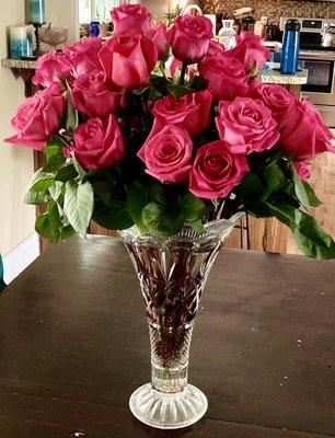 The beautiful bouquet that the Flower Patch arranged for my Mother's retirement. She loved them!