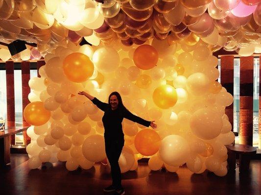 Balloon Wall @Zuma NYC