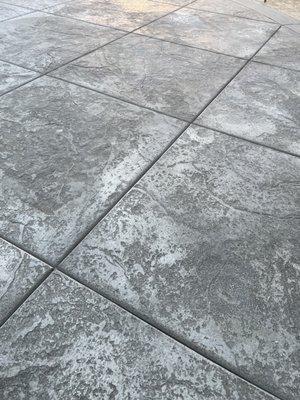 Our beautiful stamped patio