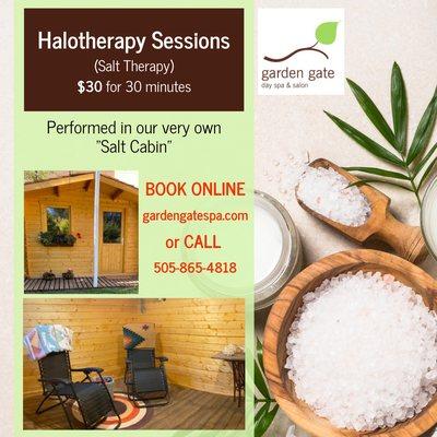 Now Offering Halotherapy Sessions - $30(30minutes)
CALL 505-865-4818 for reservations