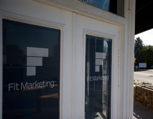 Our front doors facing Main Street