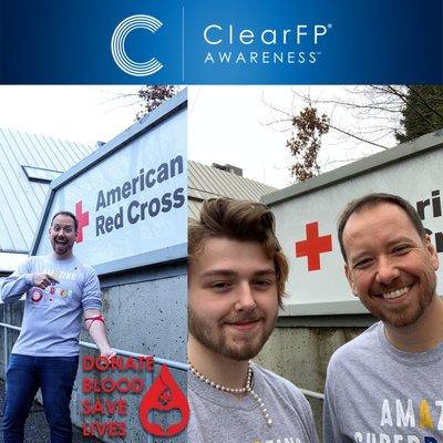 Our ClearFP Awareness Campaign this month is to donate blood! (Jan. 2020)