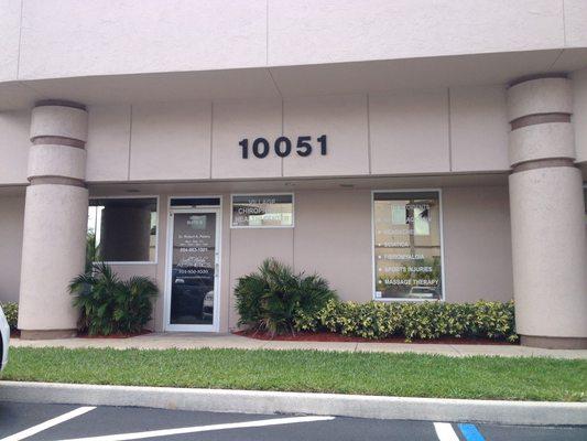 Village Chiropractic & Dr. Peters Front Office Entrance