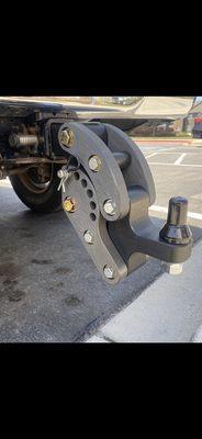 Black anodized Rhino Hitch