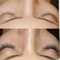 Elegant eyelash extensions.