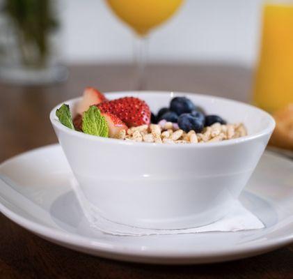 Sweet berry yogurt bowl