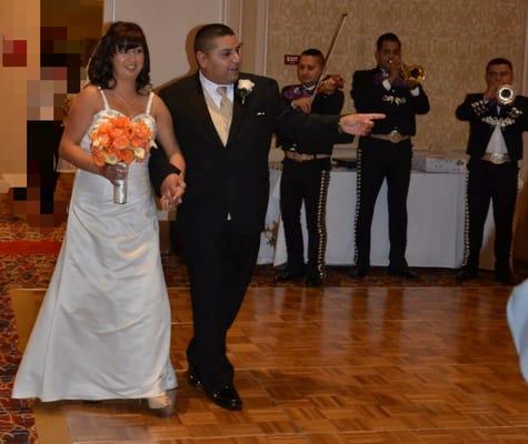 Mariachi Los Pasajeros playing at my brother's wedding.