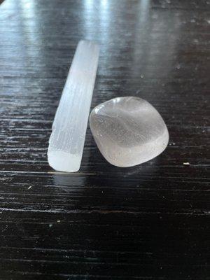 Selenite Wand & Clear Quartz