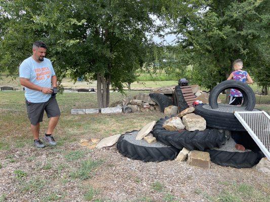 One of the crawling outdoor courses