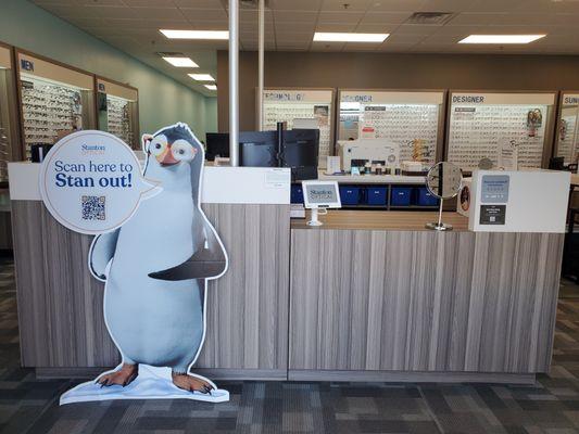 Store Interior at Stanton Optical Store Rockwall TX 75087