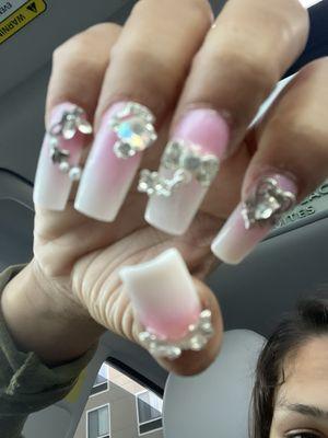 Shitty ass birthday nails for my birthday money to be GONE