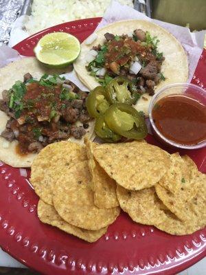 Chicken, Beef, Pork & Pastor & the tacos aré $2.00 plus Tax each