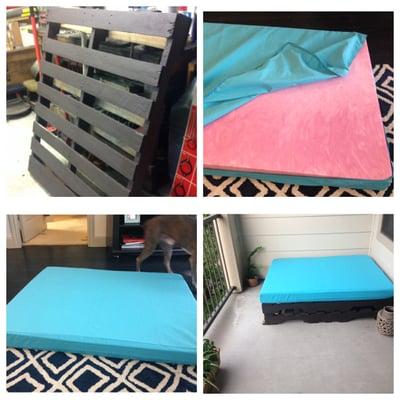 DIY project - Pallet seating