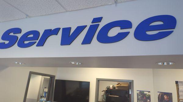 Service signage