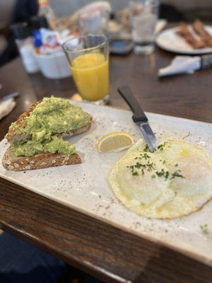 Avocado Toast + 2 Eggs Sunny Side Up