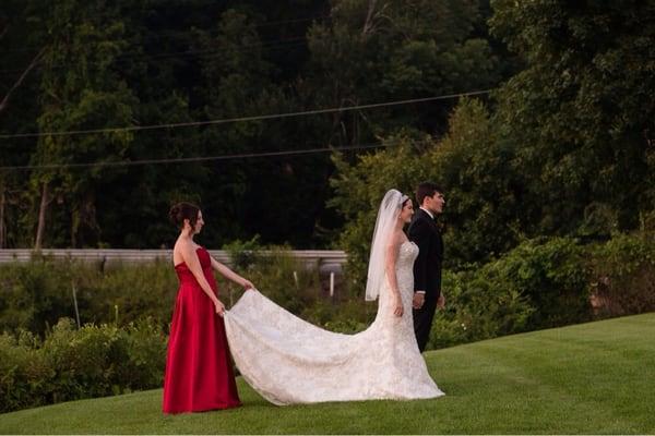 Me & my husband, and my maid of honor