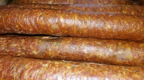 Cajun style Smoked Andouille