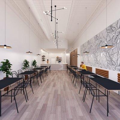 Completed // Gong Cha Tea Cypress, Texas 2000 SF Buildout In Collaboration with Verde Interior Design Studio