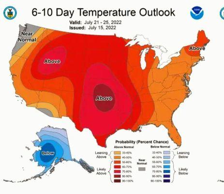 National heat wave of mid-July - 7/21/2022