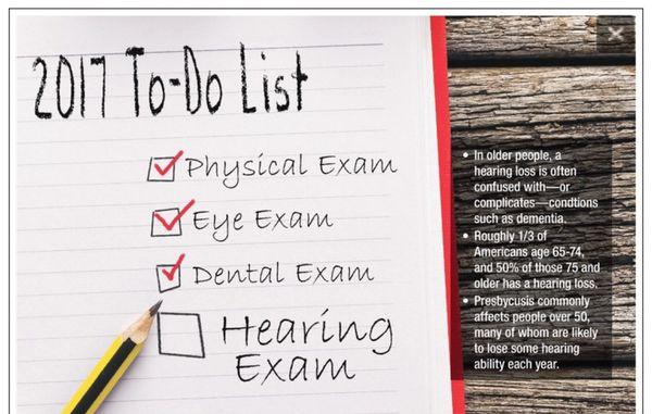 Don't forget to schedule your annual hearing exam