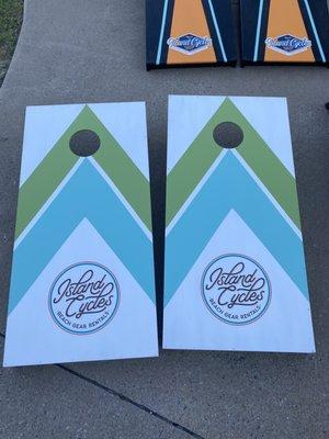 Loved their regulation sized corn hole boards!