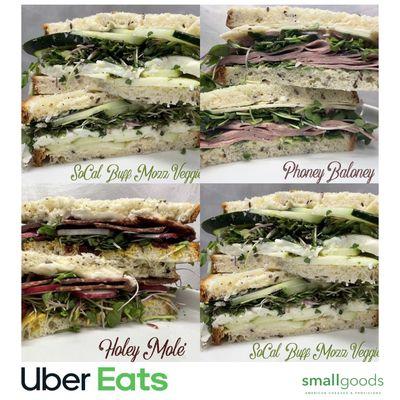 Best Sandwich in LaJolla Readers Choice award are now available for delivery. best cafe Smallgoods and best lunch spot #cafe #sandwich