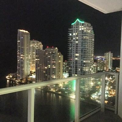 Best view in Brickell. My balcony