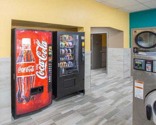 Snacks and Soda Machine Fully Stocked