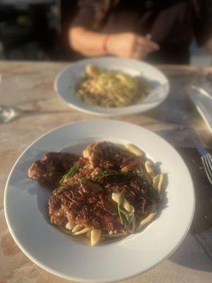 Veal with cavatelli