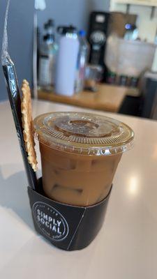 Iced American with coffee jellies