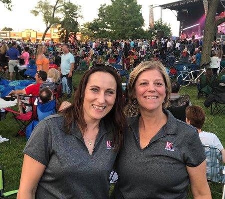 Knauf Law sponsors Addison's Rock 'n Wheels event series:  Lisa Knauf and Ela Pollina