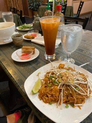 Pad Thai and Thai Iced Tea