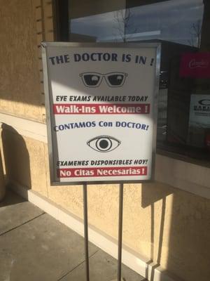 Walk- ins Welcome At Anaheim Optometry