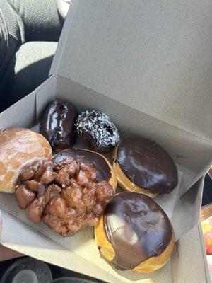 Half a dozen plus one donuts