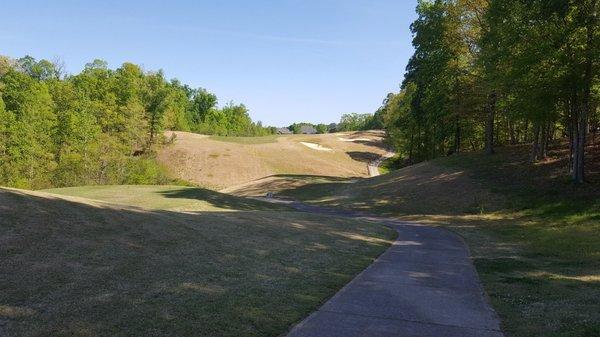 View of course from 10th hole