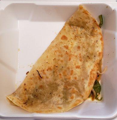 Quesadilla Fajita Grande with grilled chicken