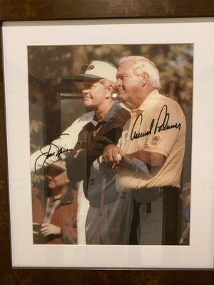 Autographed picture in clubhouse.  Nice restaurant here.