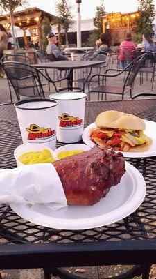 HEB Watering Hole- Turkey Leg, burger and beers!