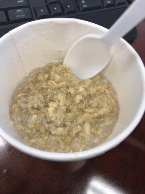 Large oatmeal. Redefining "large" :(