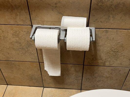 Everyone knows the toilet paper goes OVER...don't they?!  LOL!!!