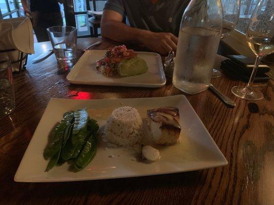 Soy Glazed Chilean Sea Bass and Wild Salmon