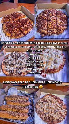 See picture to look at all the names of the pizza