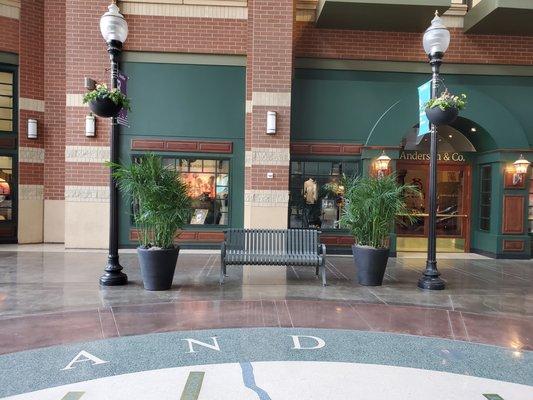 Large scale plantings and hanging baskets