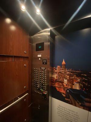 Otis high rise elevators, The Westin Peachtree Plaza - Atlanta