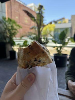 Currant sourdough scone